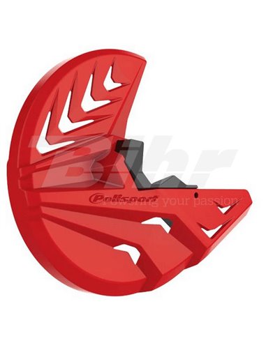 Honda CRF 250R/450R - Protector Disco Delantero y Pie de Horquilla Rojo - Modelos 2010-14 Polisport 8155100003