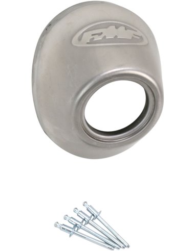 Con final de recanvi per silenciós FMF Powercore 4 / Q4 Stainless Steel Straight Cut 040.634