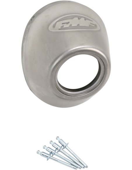 Con final de recanvi per silenciós FMF Powercore 4 / Q4 Stainless Steel Straight Cut 040.634