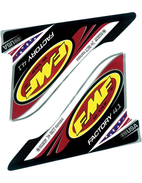 Adhesivos de recambio FMF Factory 4.1 Usa Wrap 2Pcs 012636