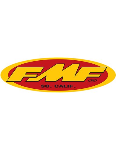 FMF Fmf Oval Trailer Sticker 58,4 Cm (23") Yellow/Red 010594