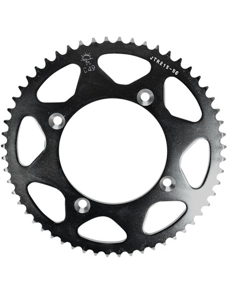 Rear sprocket JTR215.56 56 teeth 420 PITCH NATURAL STEEL