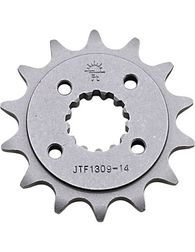 Front drive sprocket JTF1309.14 14 teeth 520 PITCH NATURAL STEEL