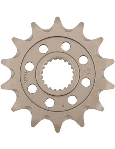Front drive sprocket JTF1446.14SC SELF CLEANING 14 teeth 520 PITCH NATURAL STEEL