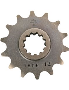 Front drive sprocket JTF1906.14 14 teeth 420 PITCH NATURAL STEEL