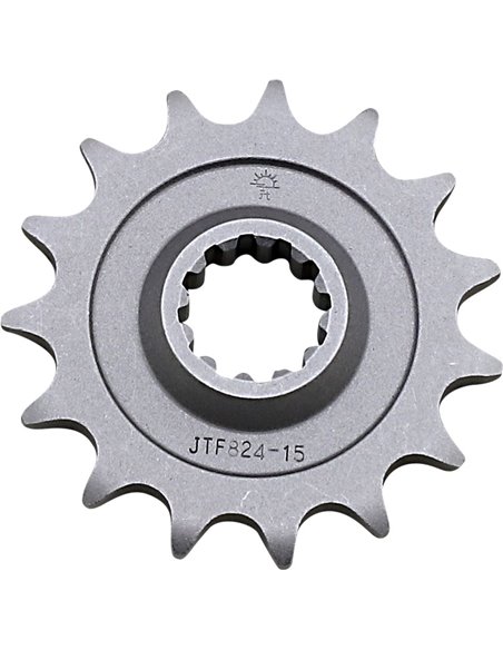 Front drive sprocket JTF824.15 15 teeth 520 PITCH NATURAL STEEL