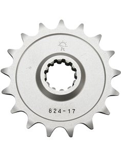 Front drive sprocket JTF824.17 17 teeth 520 PITCH NATURAL STEEL