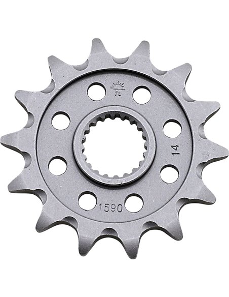 Front drive sprocket JTF1590.14SC SELF CLEANING 14 teeth 520 PITCH NATURAL STEEL