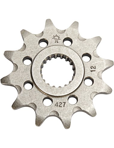 Front drive sprocket JTF427.12SC SELF CLEANING 12 teeth 520 PITCH NATURAL CHROMOLY STEEL ALLOY