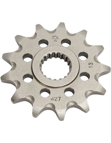 Front drive sprocket JTF427.13SC SELF CLEANING 13 teeth 520 PITCH NATURAL CHROMOLY STEEL ALLOY