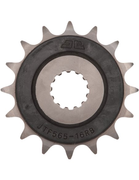 Piñón de ataque JTF565.16RB RUBBER CUSHIONED 16 dientes 520 PITCH NATURAL SCM420/20CRMO CHROMOLY STEEL