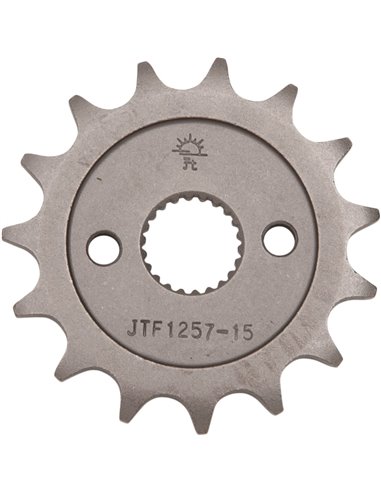 Front drive sprocket JTF1257.15 15 teeth 428 PITCH NATURAL STEEL