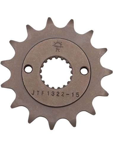 Front drive sprocket JTF1322.15 15 teeth 520 PITCH NATURAL STEEL