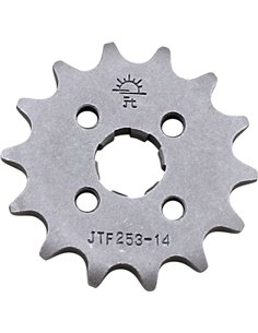 Front drive sprocket JTF253.14 14 teeth 420 PITCH NATURAL STEEL