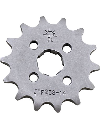 Front drive sprocket JTF253.14 14 teeth 420 PITCH NATURAL STEEL
