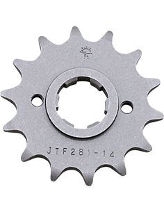 Front drive sprocket JTF281.14 14 teeth 520 PITCH NATURAL STEEL
