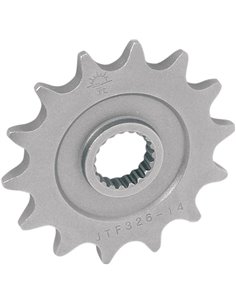 Front drive sprocket JTF326.14 14 teeth 520 PITCH NATURAL STEEL