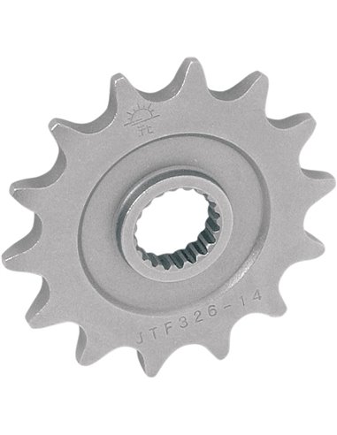 Front drive sprocket JTF326.14 14 teeth 520 PITCH NATURAL STEEL