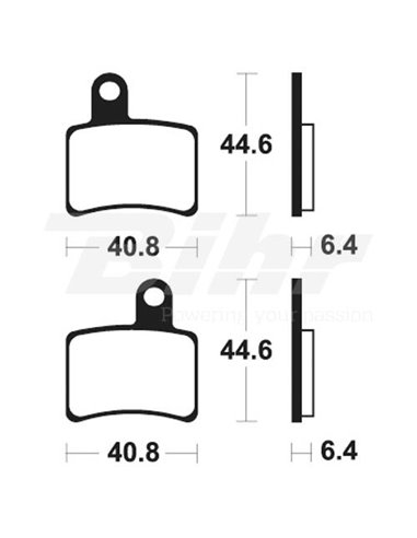 Pastilhas de travão Tecnium MA396 comp. orgânico
