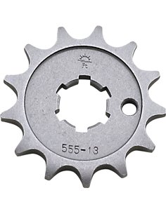 Front drive sprocket JTF555.13 13 teeth 428 PITCH NATURAL STEEL