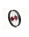Complete ART rear wheel 18x2,15x36, black rim, red hub, silver spokes