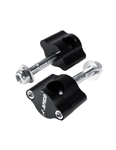 Bridas Manillar End/Mx 28.6mm (Eje 12mm) Negro Apico HBMKIT28