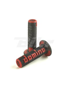 Punhos Domino Off Road A360 Preto / Vermelho A36041C4042A7-0