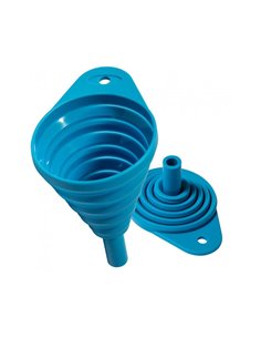 Embudo Plegable de Silicona D.16mm Azul Apico OILFUNNEL