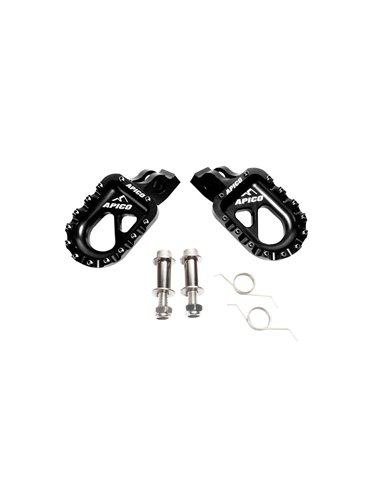 Apico Black Aluminum Trial Footpegs FPTCNCN
