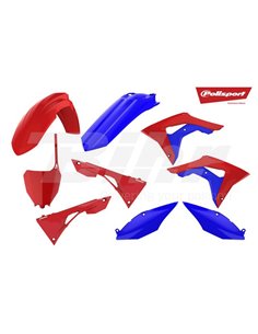 Honda CRF250R - Kit de Plásticos MX Vermelhos e Azuis - Modelos 2018-19 Polisport 90791