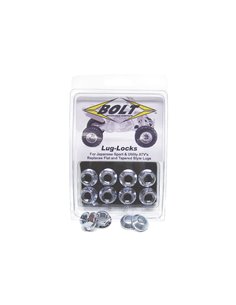 Pack 8 uds. tuercas ATV Plata Bolt LUG.S