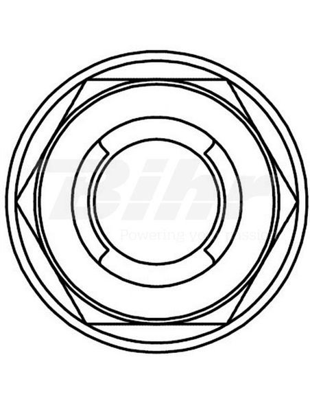 Tuerca autoblocante con arandela M10 (10 uds.) Bolt 021-31014