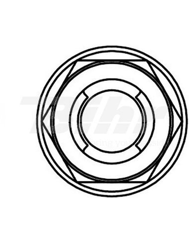 Tuerca autoblocante con arandela M6 (10 uds.) Bolt 021-30610