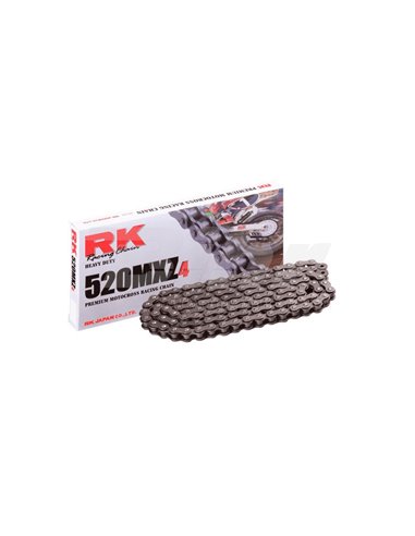 Cadena RK 520MXZ4 amb 114 baules negre