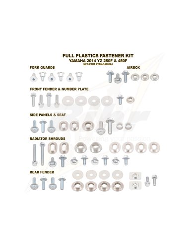 Bolt YAM plastic hardware kit