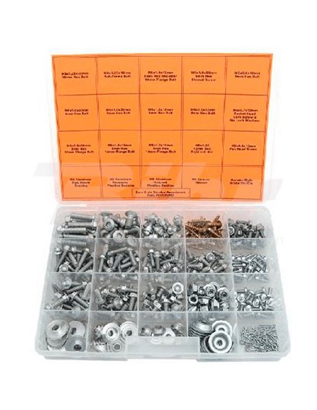 Maleta tornillos BOLT tipo Europe 336 Piezas Bolt SVCEURO