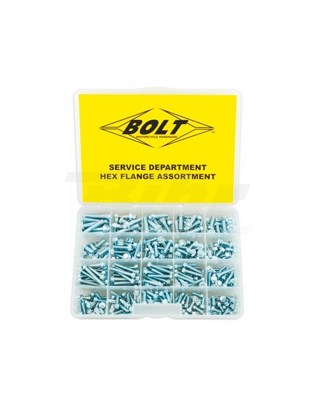 Maleta tornillos hexagonal BOLT Motor y chasis 352 piezas Bolt SVCFLANGE