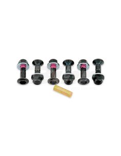 Pack de 6 Tornillos de corona Bolt Negro - cabeza Hexagonal Bolt 2008-HS.B