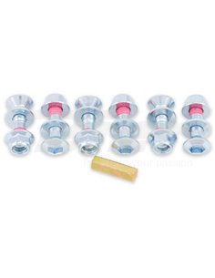 Pack de 6 Tornillos de corona Bolt Plata - cabeza Hexagonal Bolt 2008-HS.S