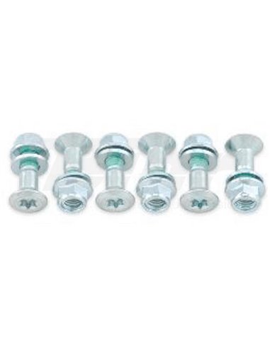 Pack de 6 Tornillos de corona Bolt Plata - cabeza Torx Bolt 2008-HS.EU