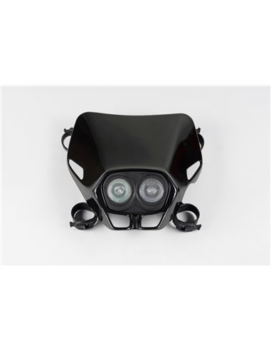 Suporte de lâmpada Fire-Fly Twins (12V-35W) preto UFO-Plast PF01700-001