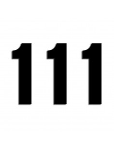 Number #1 13X7Cm Bk Blackbird Racing 5047/20/1