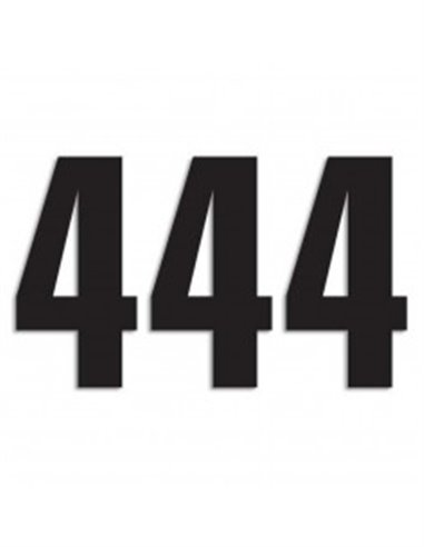 Pacote de adesivos da Numbers Três Série 4 com 3 Black Blackbird Racing 5047-20-4
