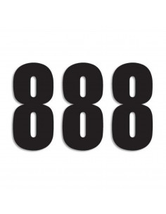 Number #8 13X7Cm Bk Blackbird Racing 5047/20/8