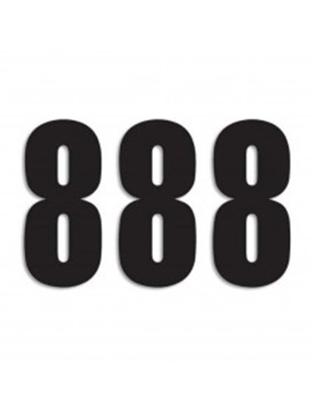 Number #8 13X7Cm Bk Blackbird Racing 5047/20/8