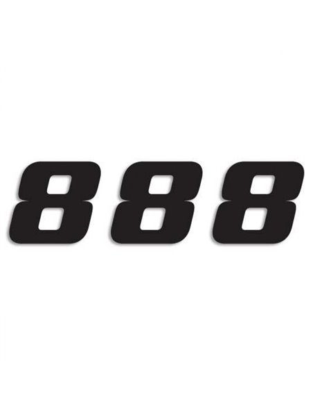 Paquet de 3 adhesius One Sèries Number 8 Black Blackbird Racing 5049-20-8