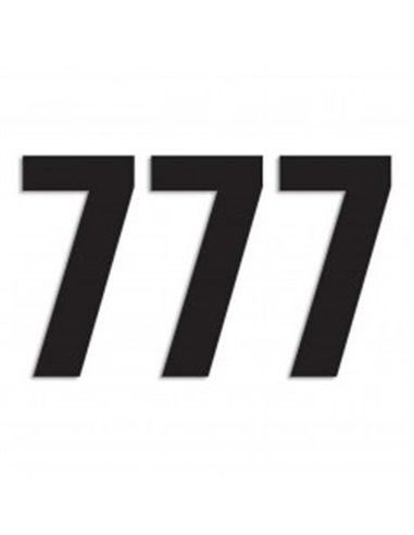 Number #7 13X7Cm Bk Blackbird Racing 5047/20/7