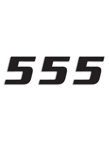 Paquet de 3 adhesius One Sèries Number 5 Black Blackbird Racing 5049-20-5