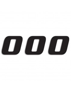 Decalques do Black Blackbird Racing 5049-20-0 3-Pack One Series Número 0