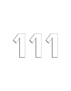 Number #1 16X7.5Cm Wh Blackbird Racing 5048/10/1